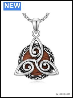 925 Sterling Silver Celtic Knot Pendant Necklace